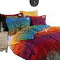 A Pair of Rainbow Tree Pillow Shams